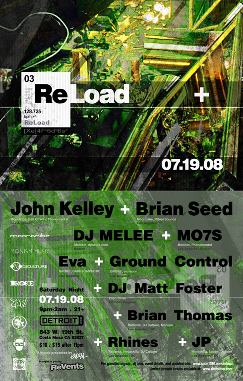 .: ReLoad + :.: Saturday Night :.: 07.19.08 :.: JK+BS+ML+M7+EV+GC+MF+RH+BT+JP